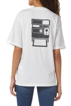Vintage Camera-Print T-Shirt